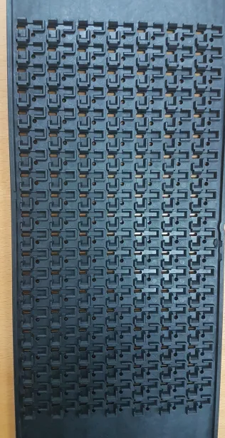 JEDEC tray pocket detail